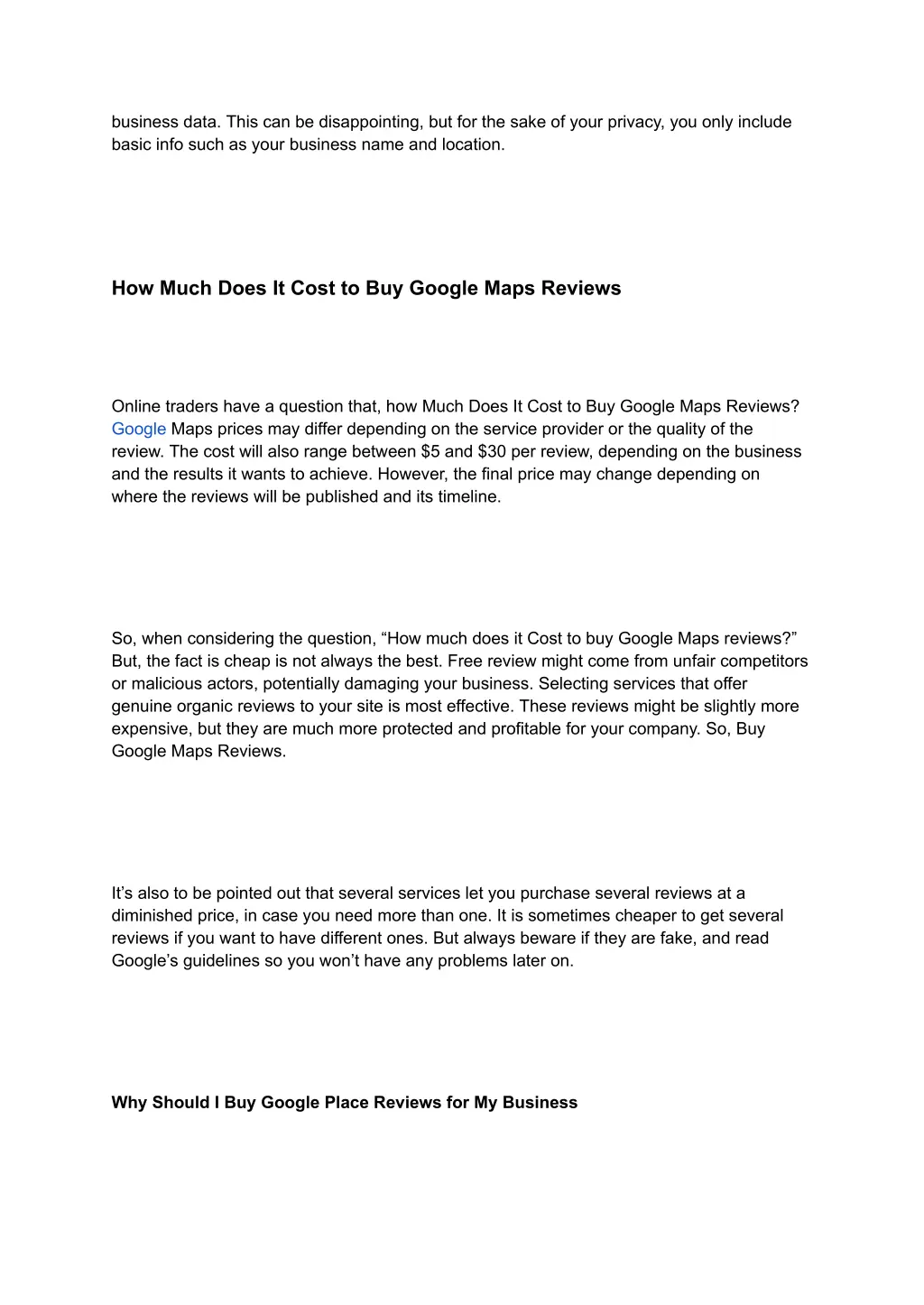 business data this can be disappointing