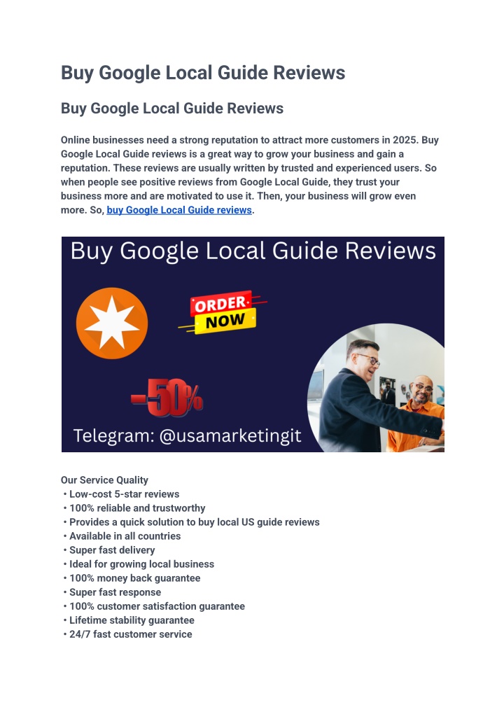 buy google local guide reviews