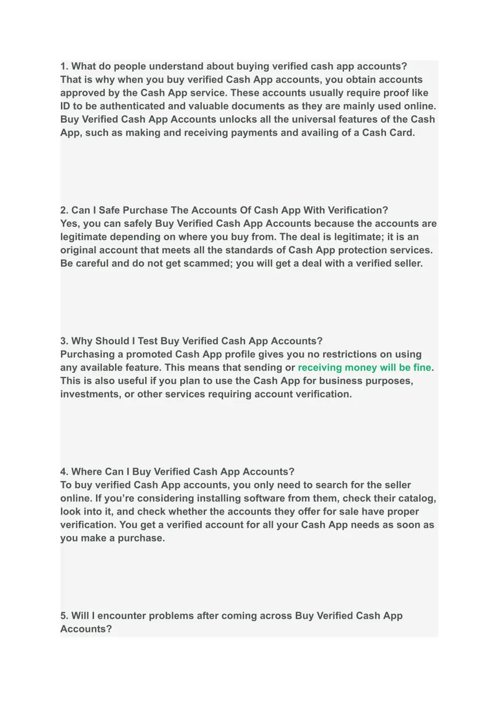 1 what do people understand about buying verified