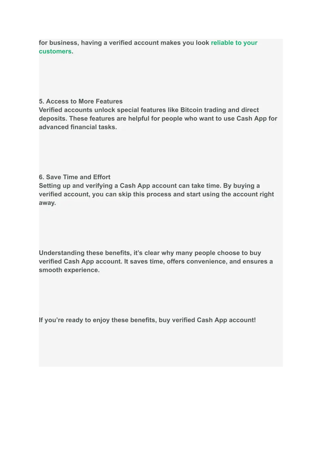 for business having a verified account makes