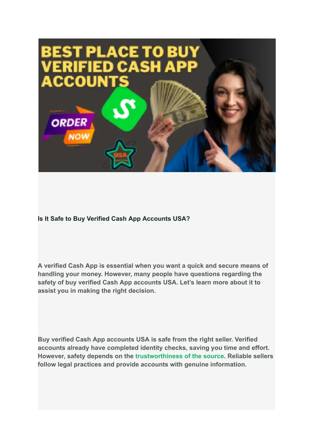 is it safe to buy verified cash app accounts usa