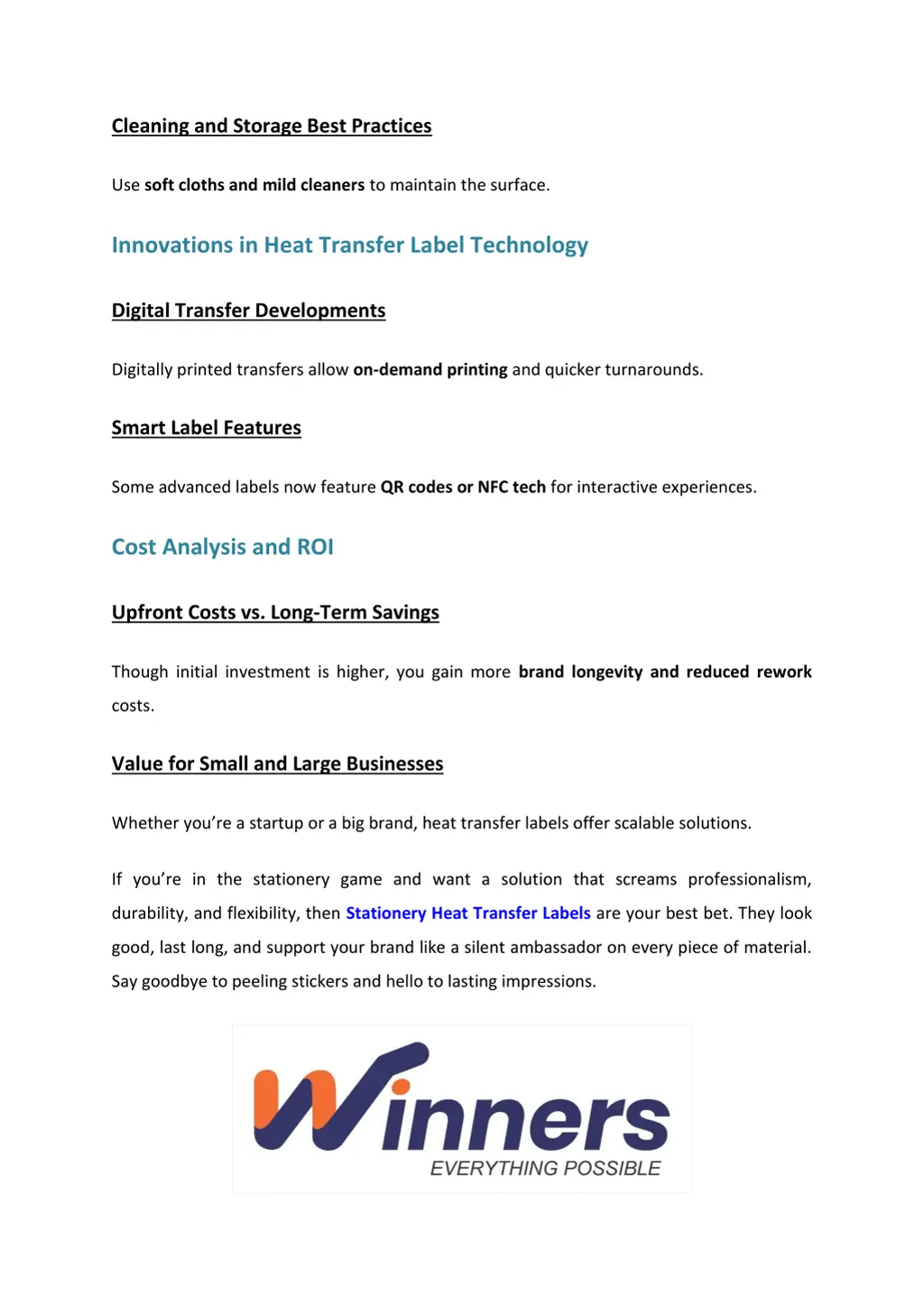 cleaning and storage best practices