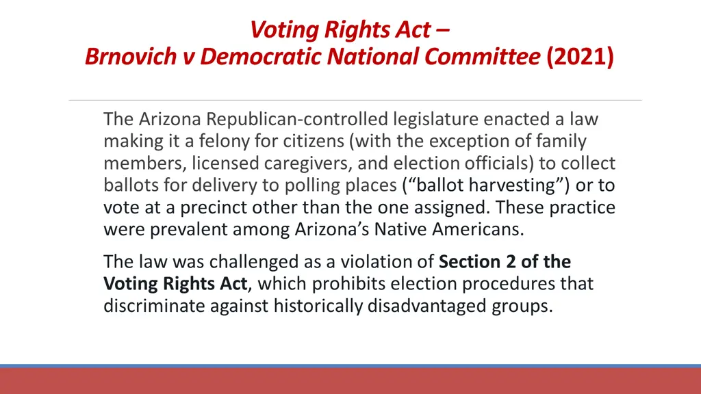 voting rights act