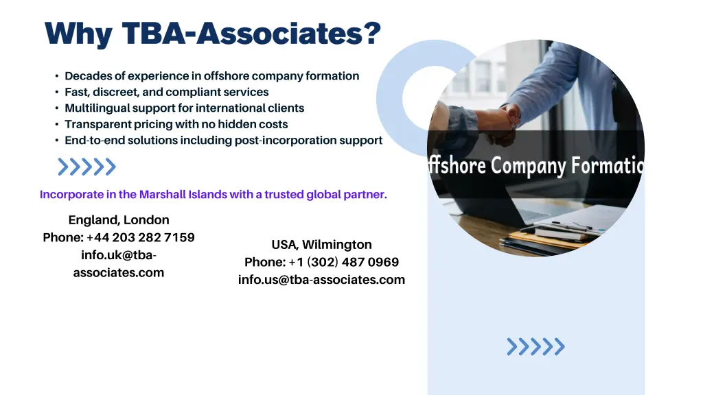 decades of experience in offshore company