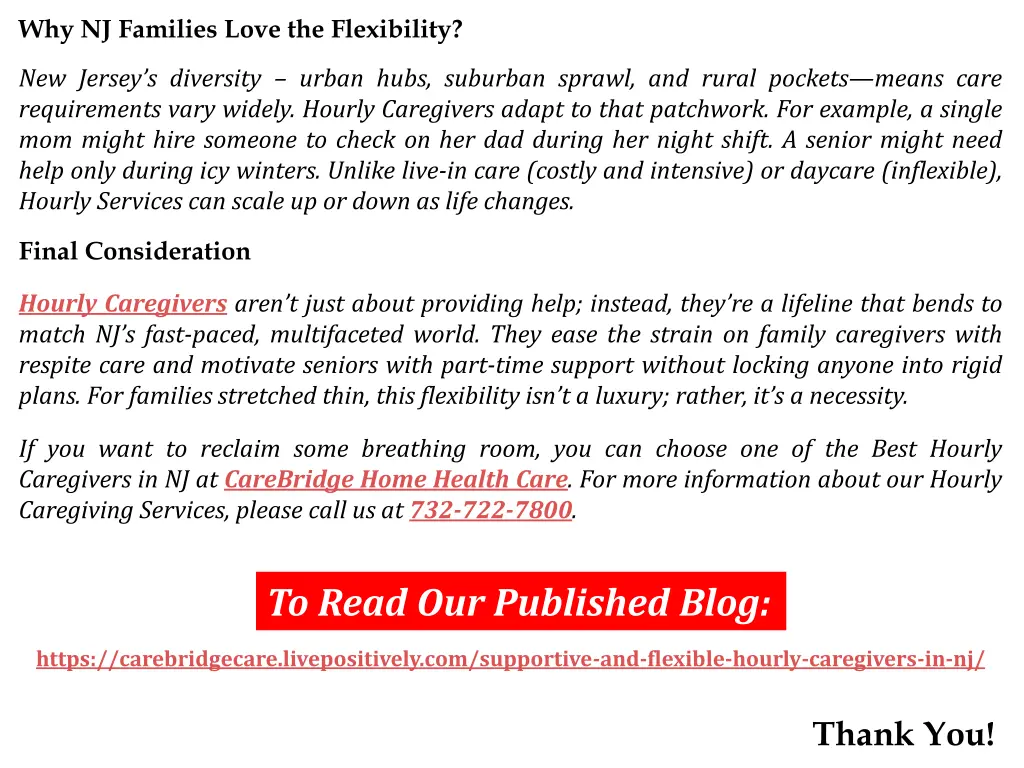 why nj families love the flexibility