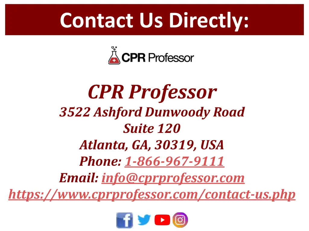 contact us directly