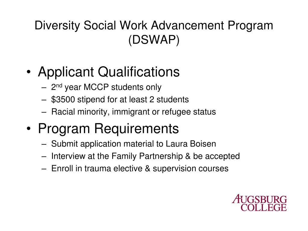 diversity social work advancement program dswap 1