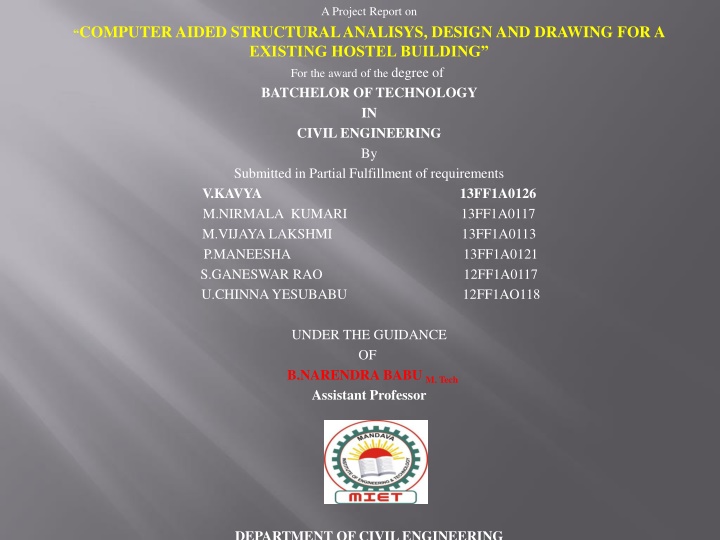 a project report on