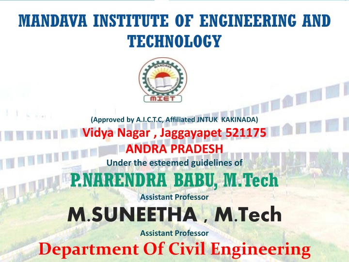 mandava institute of engineering and technology