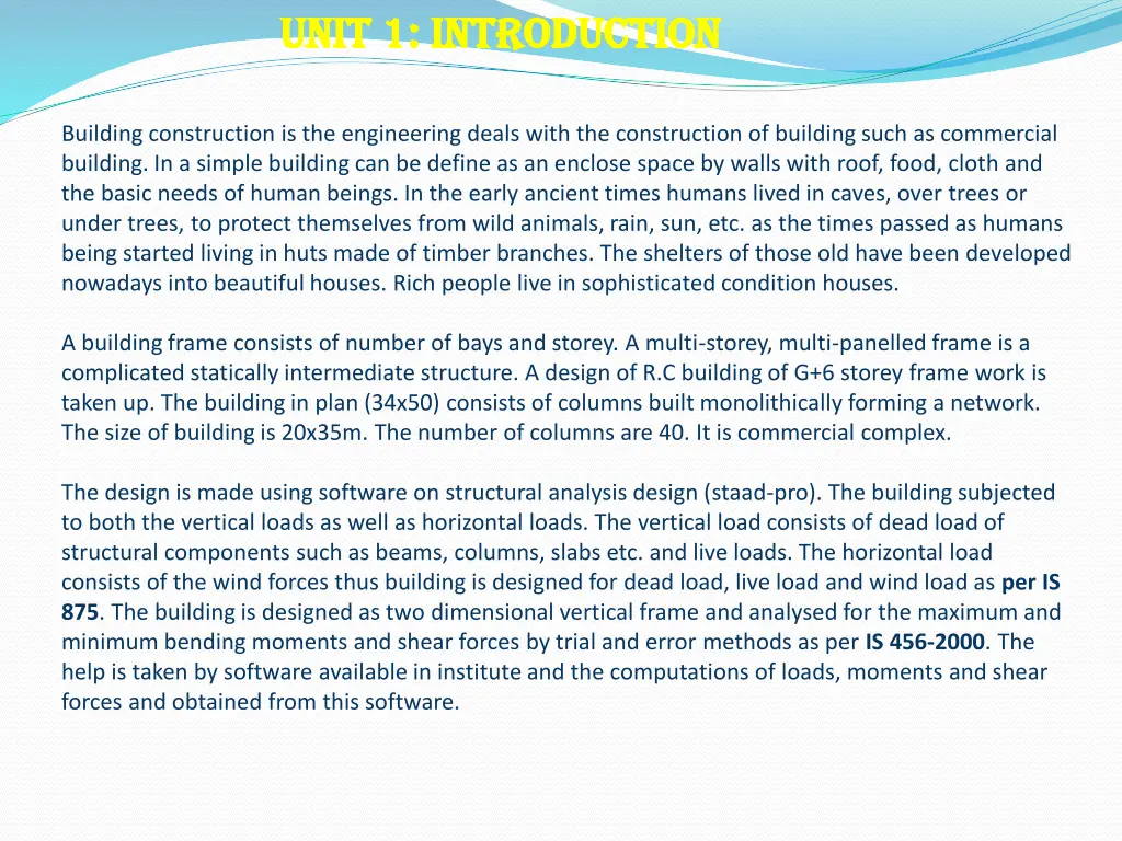 unit 1 introduction unit 1 introduction