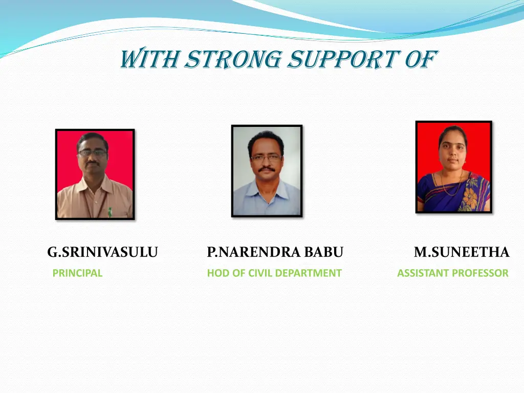 with strong support of