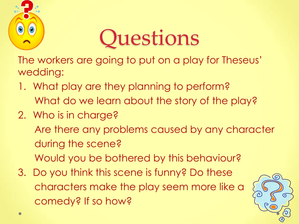 questions