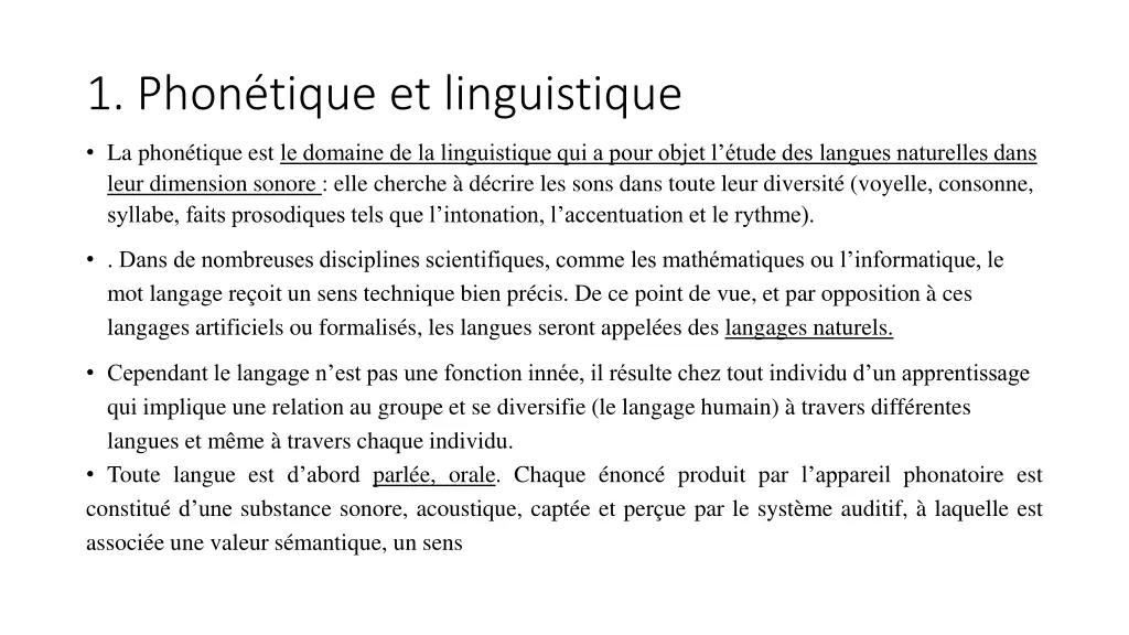 1 phon tique et linguistique