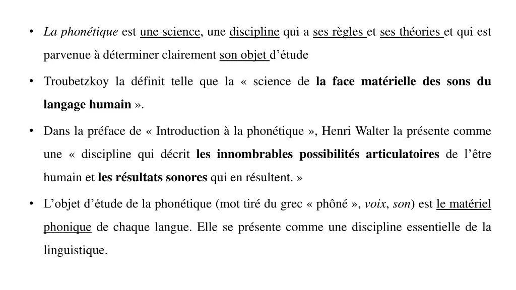 la phon tique est une science une discipline
