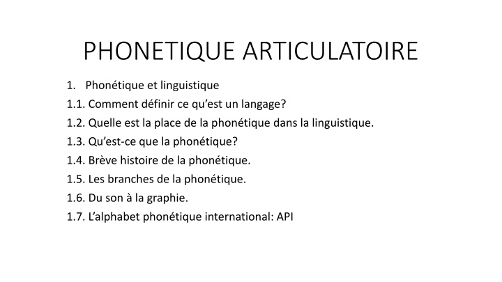 phonetique articulatoire