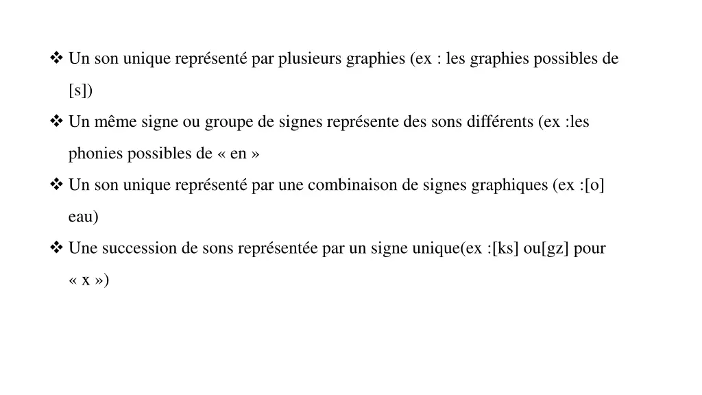 un son unique repr sent par plusieurs graphies
