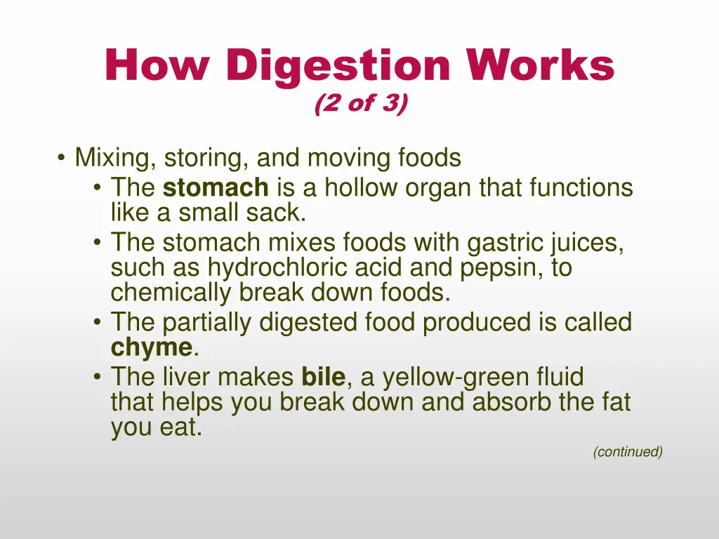 how digestion works 2 of 3