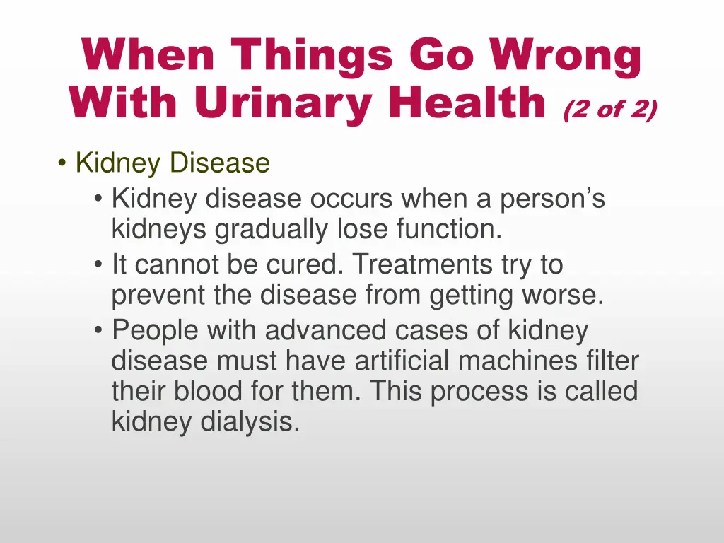 when things go wrong with urinary health 2 of 2