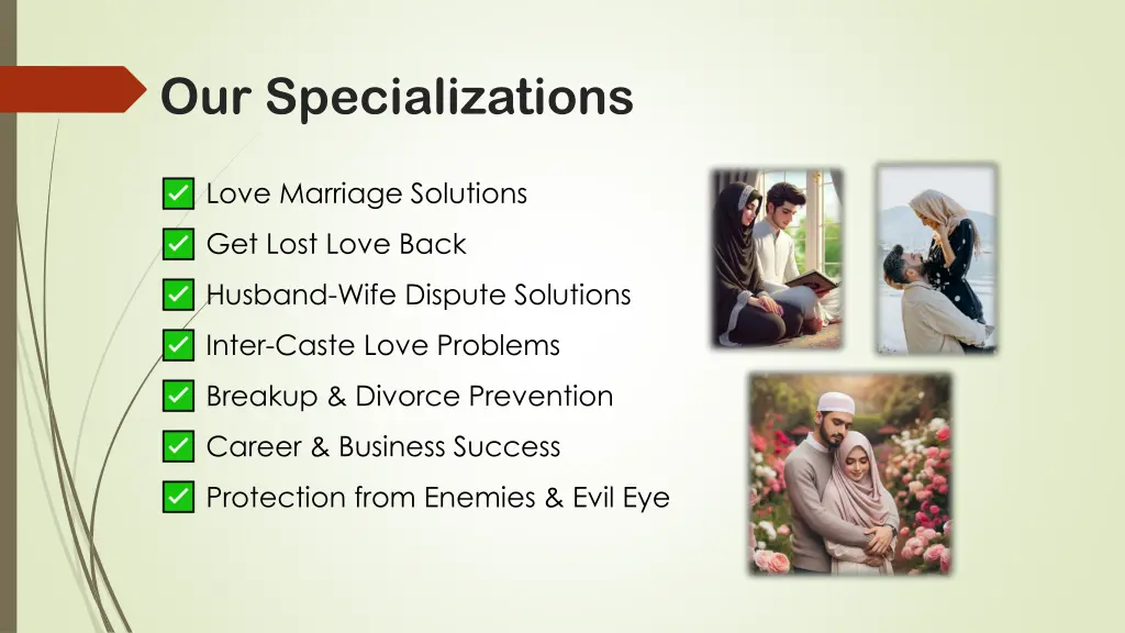 our specializations