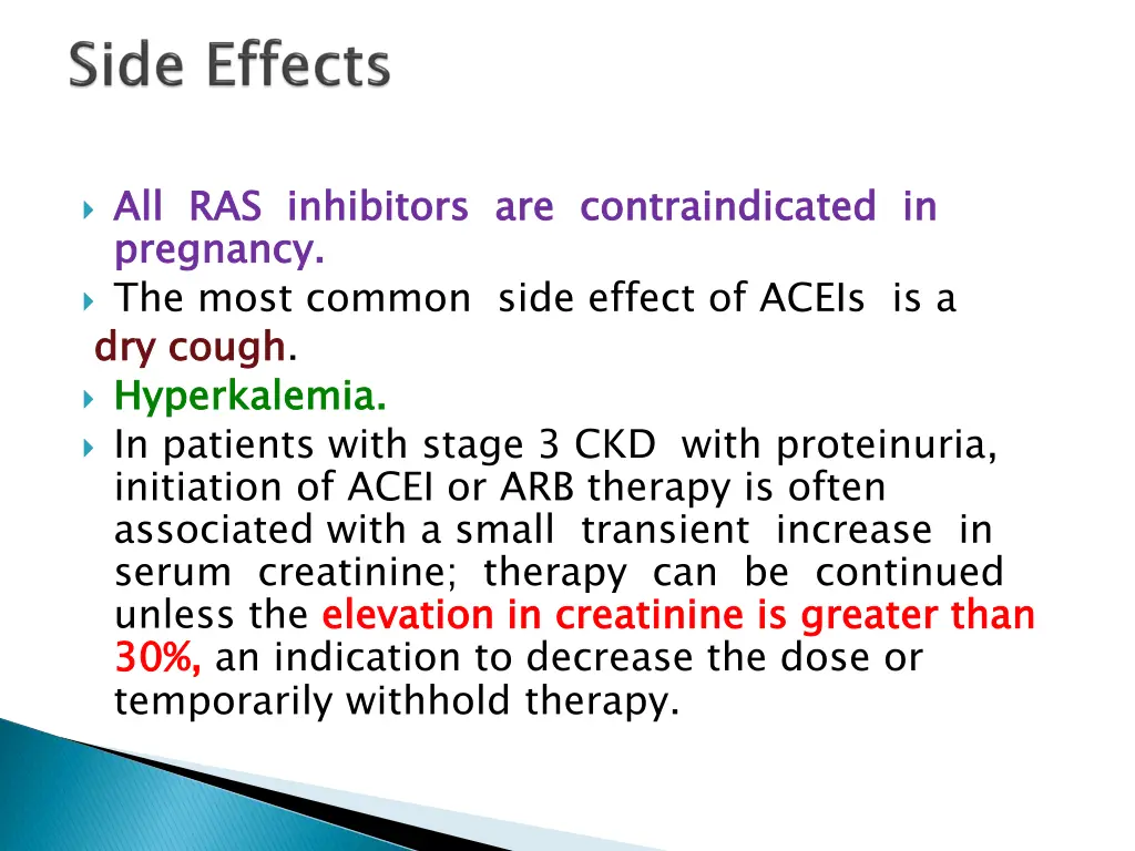 all ras inhibitors are contraindicated