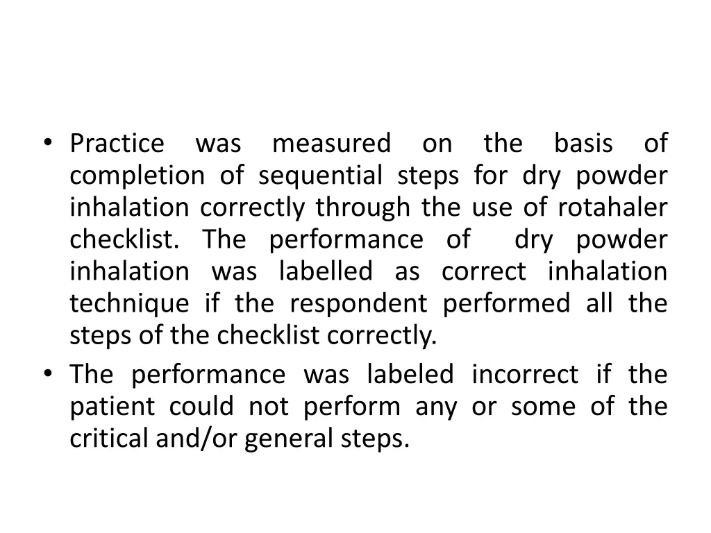 practice completion of sequential steps