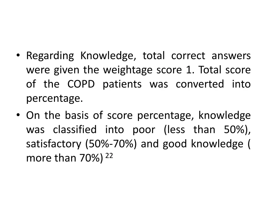 regarding knowledge total correct answers were