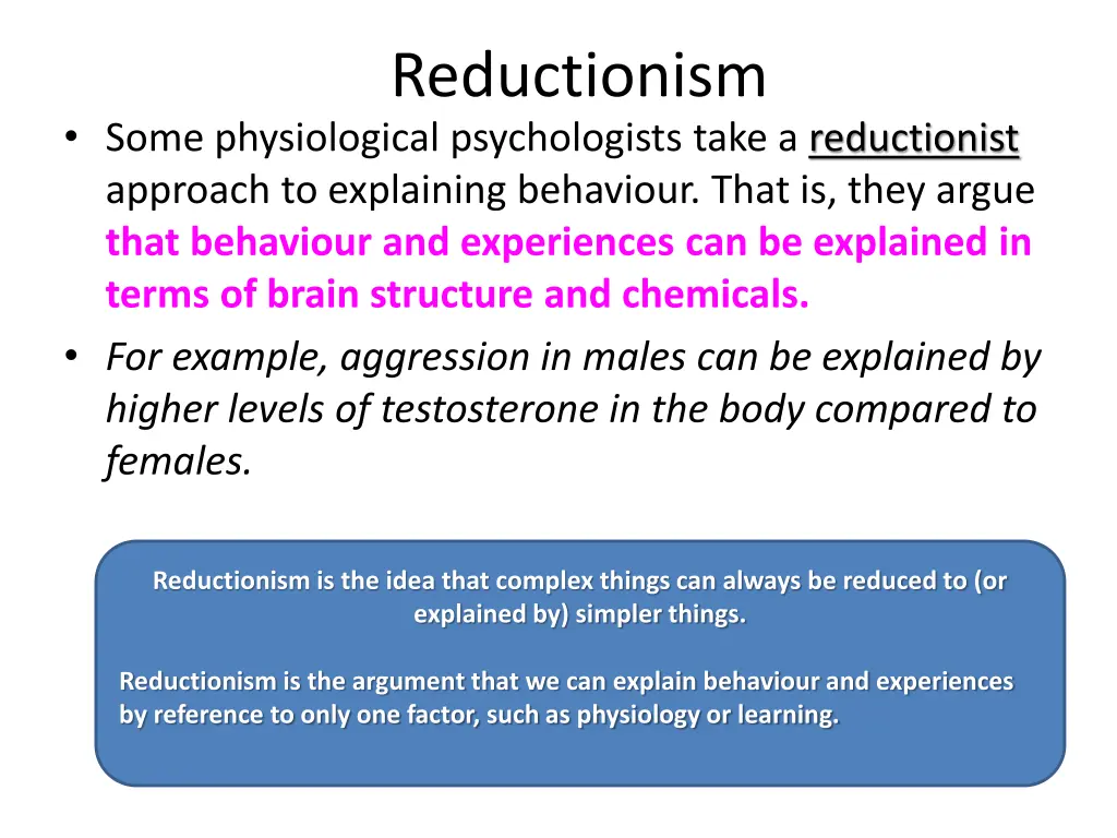 reductionism