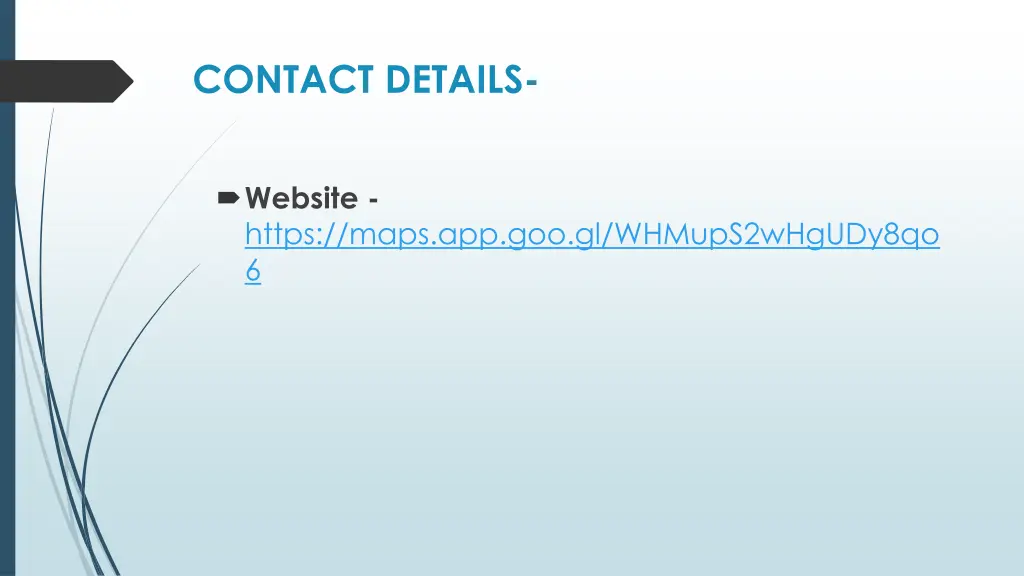contact details