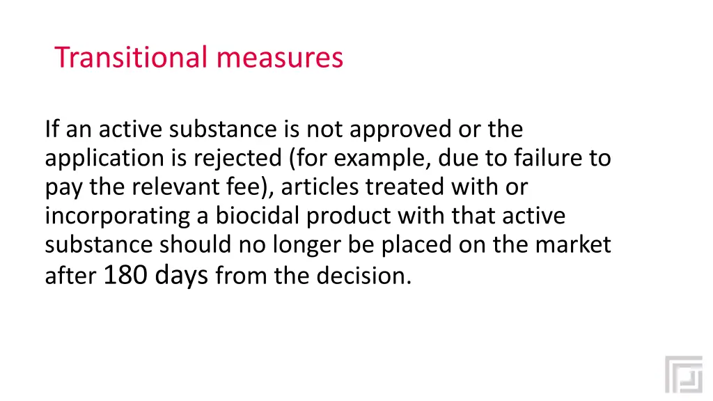 transitional measures 3