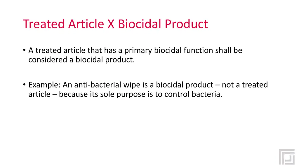 treated article x biocidal product