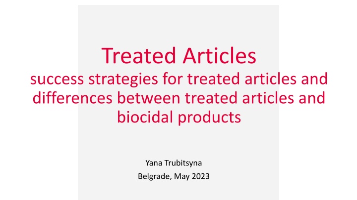 treated articles success strategies for treated