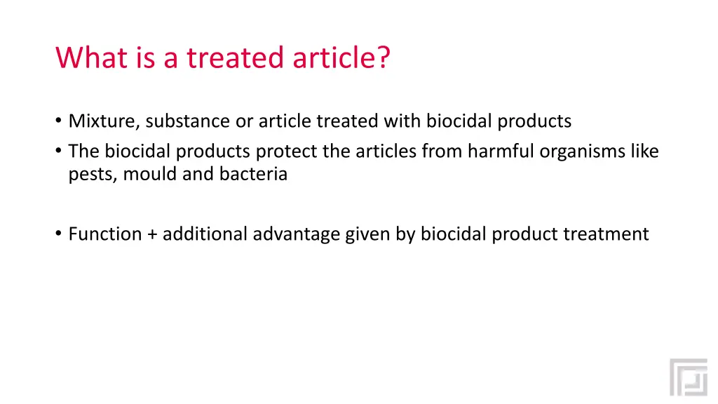 what is a treated article