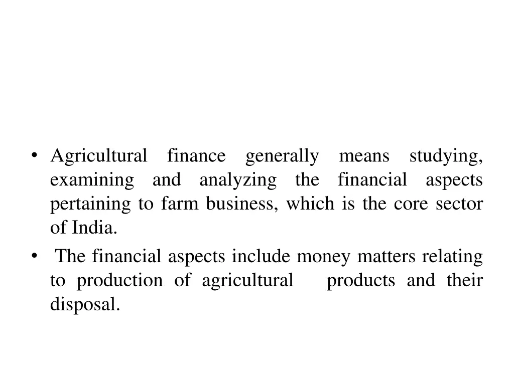 agricultural examining pertaining to farm