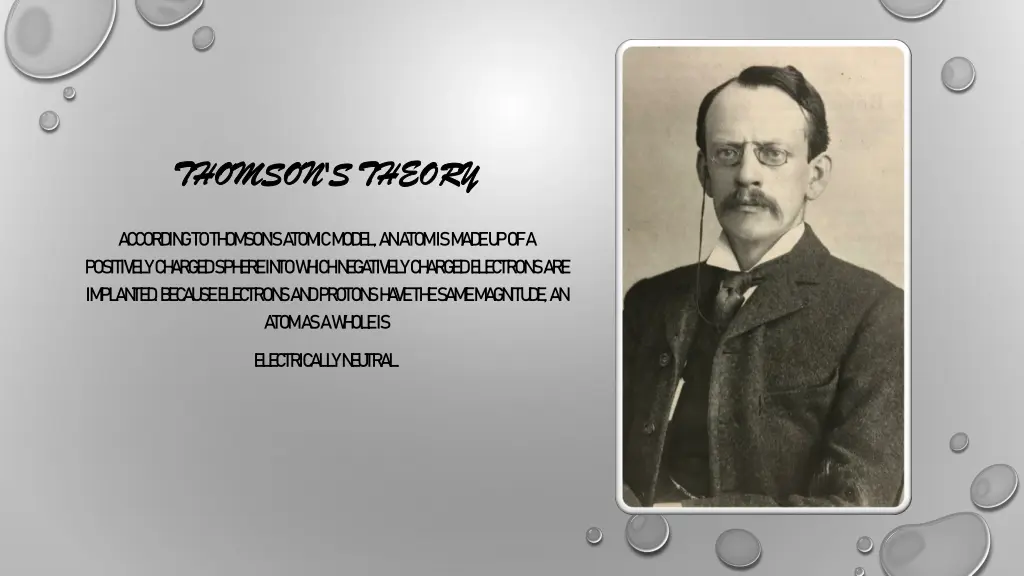thomson s theory thomson s theory