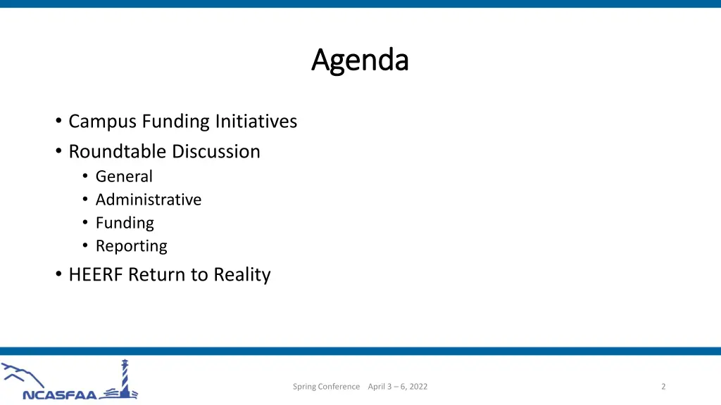 agenda agenda