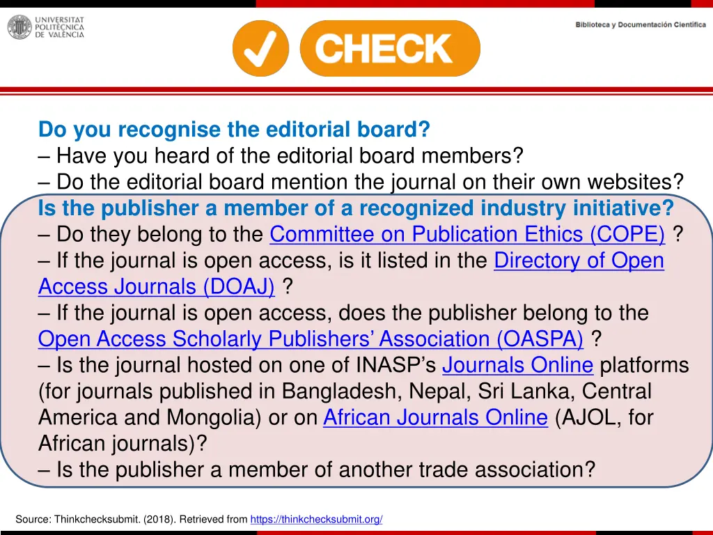 do you recognise the editorial board have