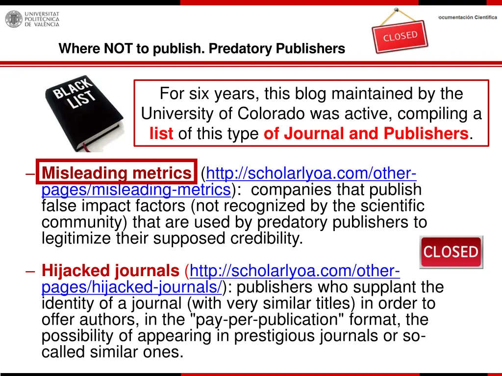 where not to publish predatory publishers 1