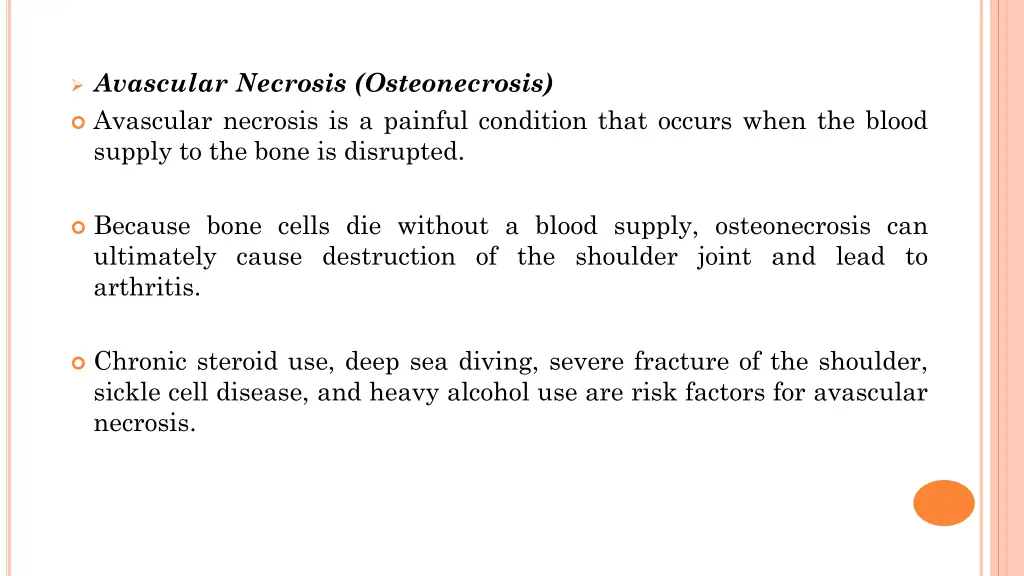 avascular necrosis osteonecrosis avascular