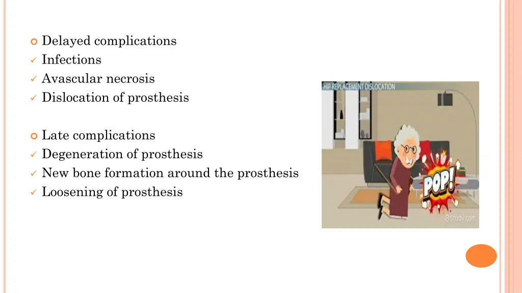 delayed complications infections avascular