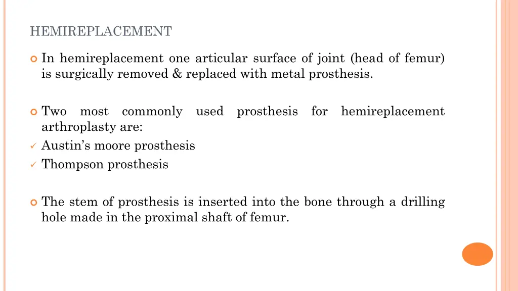 hemireplacement