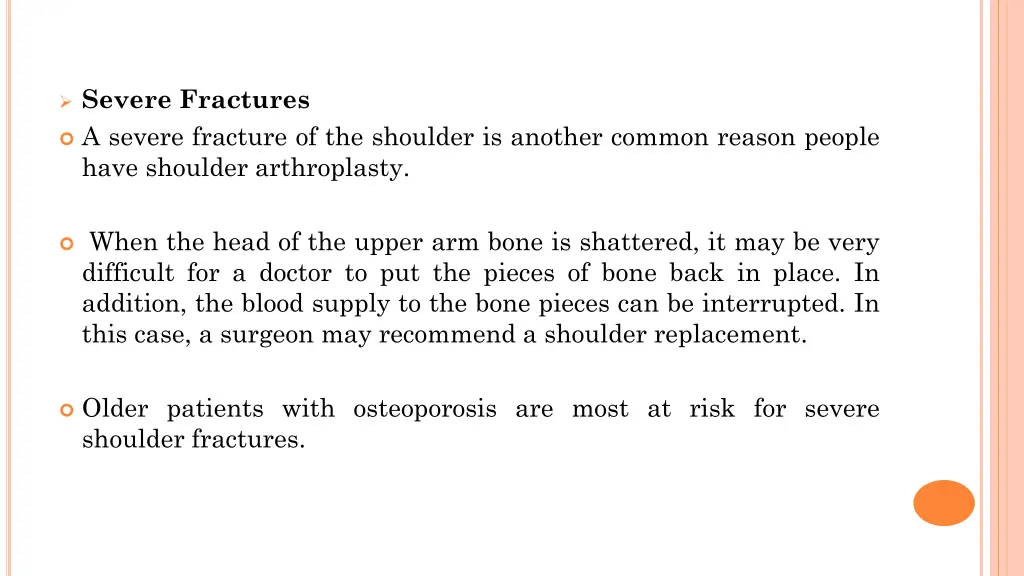 severe fractures a severe fracture