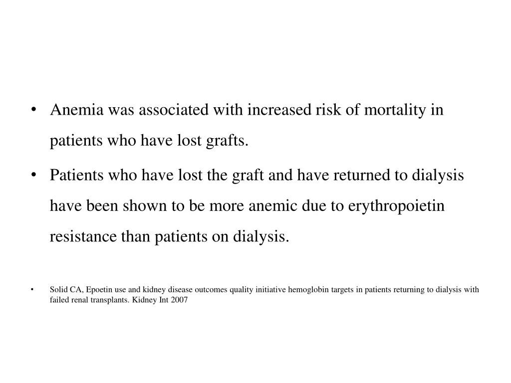 anemia was associated with increased risk