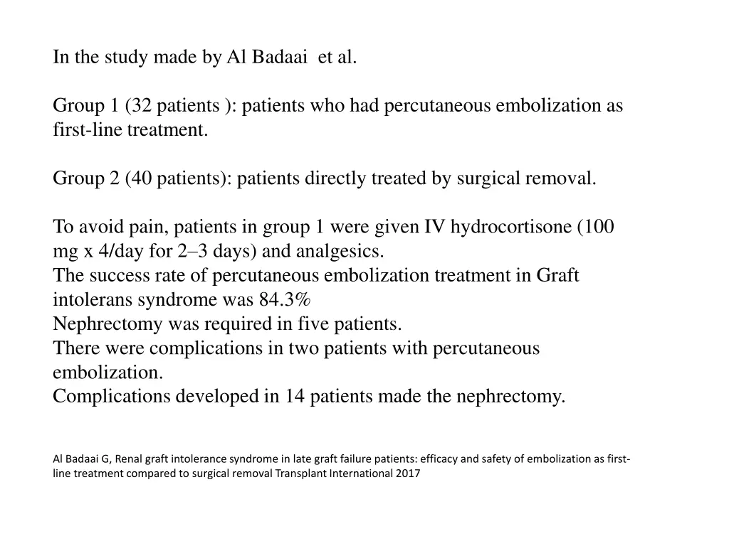 in the study made by al badaai et al