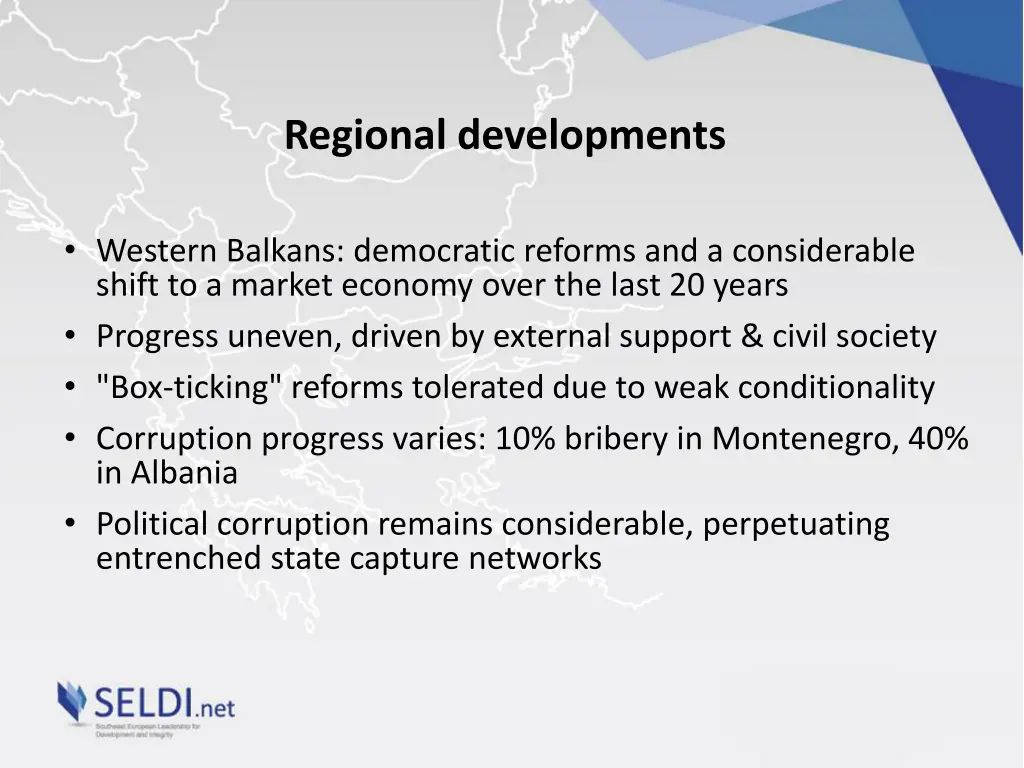 regional developments