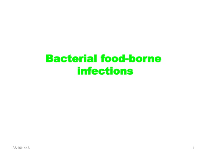 bacterial food bacterial food borne infections