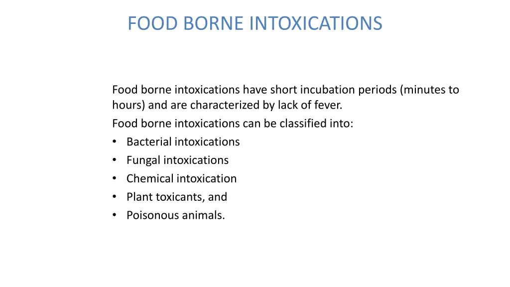 food borne intoxications 1