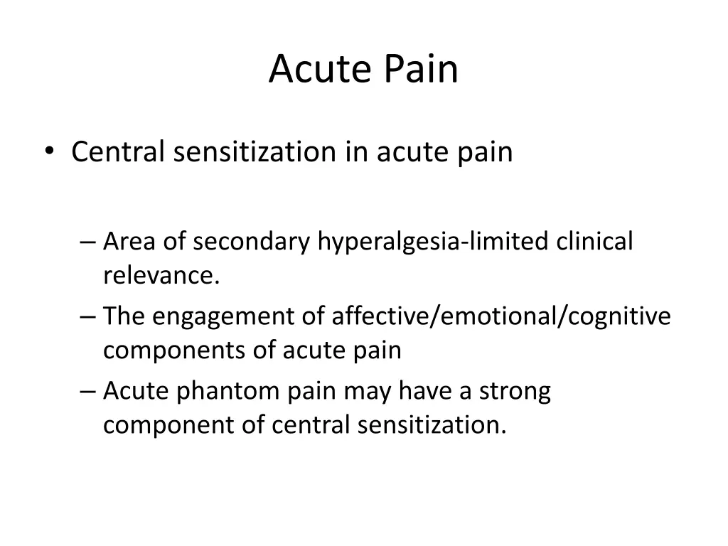 acute pain 1