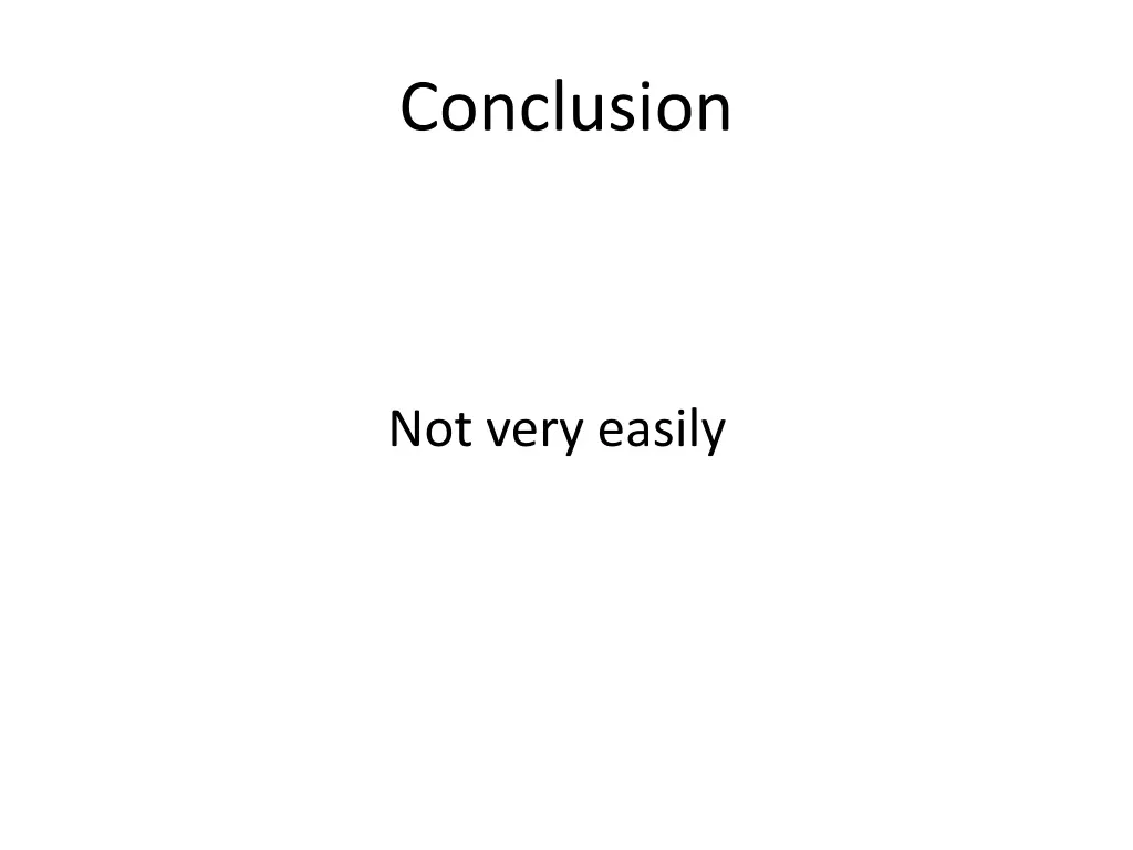 conclusion