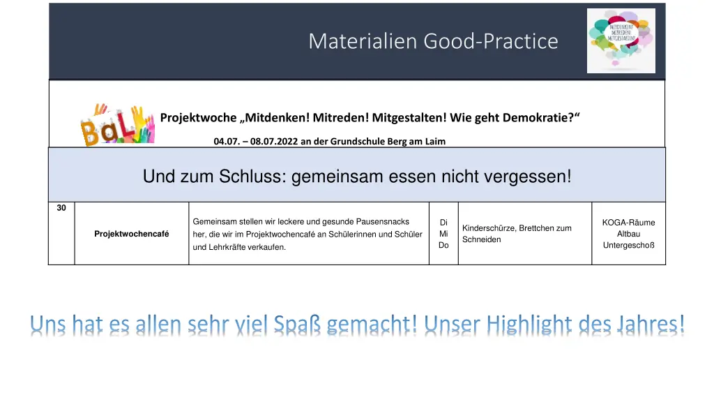 materialien good practice 14