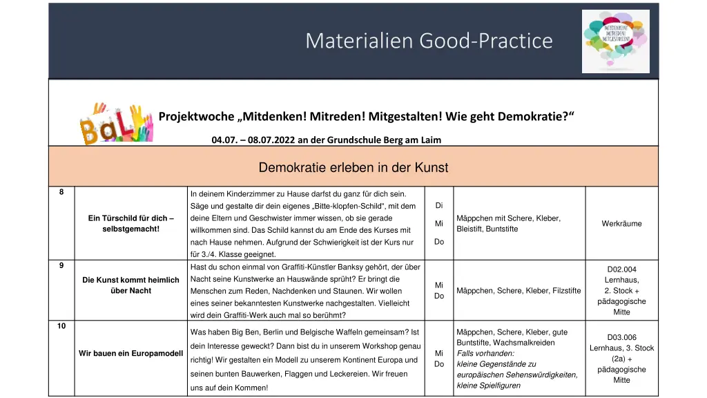 materialien good practice 4